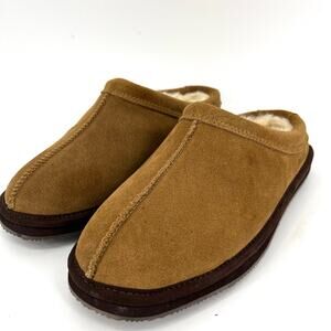 New Brown Suede MySlipper Men's Slip-On Mule Slippers By: MyPillow (Mens 8)‎